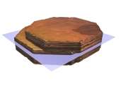 <strong>What type of cleavage is illustrated in this figure?  </strong> A) one direction B) two perpendicular directions C) two nonperpendicular directions D) three perpendicular directions E) three nonperpendicular directions <div style=padding-top: 35px> 