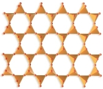 <strong>What type of silicate minerals is shown from this arrangement of silicon tetrahedron?  </strong> A) independent tetrahedra B) single chains C) double chains D) sheets E) frameworks <div style=padding-top: 35px> 