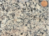 <strong>Which of the following rock photographs depicts a felsic igneous rock?</strong> A) B) C) D)