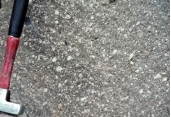 <strong>Which of the following rock photographs depicts a felsic igneous rock?</strong> A) B) C) D)
