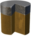 <strong>How would the force and stress on the wooden pillar in this figure change if the stone weight was the same size but the wooden pillar was narrower? </strong> A) The amount of force and amount of stress would be unchanged. B) The amount of force and the amount of stress would both increase. C) The amount of force and the amount of stress would both decrease. D) The force would remain the same, but the amount of stress would increase. E) The force would remain the same, but the amount of stress would decrease.