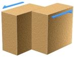 <strong>What type of stress formed the structure shown in this figure? </strong> A) fluid pressure B) compression C) shear D) tension E) none of these
