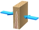 <strong>What type of stress formed the structure shown in this figure? </strong> A) fluid pressure B) compression C) tension D) test anxiety E) none of these