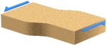 <strong>What type of stress formed the structure shown in this figure? </strong> A) compression B) tension C) shear D) none of these because no fracture was formed