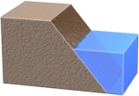 <strong>What does the horizontal line along the intersection of the plane and the water represent? </strong> A) the direction of dip on the plane B) the direction in which a fault slipped C) the hanging wall D) a normal fault E) the strike of the surface
