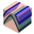 <strong>What type of structure is shown in this figure? </strong> A) horizontal anticline B) horizontal syncline C) plunging anticline D) plunging syncline E) asymmetric anticline