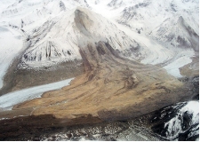 <strong>The main feature shown in this photograph illustrates: </strong> A) weathering B) flooding C) permafrost D) slope failure