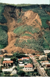 The landslide that destroyed La Conchita, as shown in this photograph, is probably: