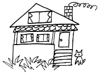 Osservate le immagini e poi scrivete sei frasi usando le preposizioni avverbiali.(Take a look at the illustrations, then write six sentences using the adverbial prepositions.)