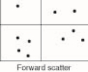 <strong> Which quadrant in the figure contains the smaller cell(s) with more granularity? </strong> A)A B)B C)C D)D
