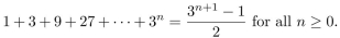 Use the Principle of Mathematical Induction to prove that