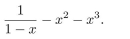 In questions write the first seven terms of the sequence determined by the generating function.