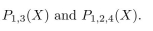 If X =(Fran Williams, 617885197, MTH 202, 248B West), find the projections