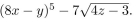 Find the inorder traversal of the parsing tree for