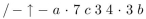 The algebraic expression is written in prefix notation. Write the expression in postfix notation.
