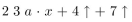 The string is postfix notation for an algebraic expression. Write the expression in infix notation.