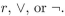 The string is postfix notation for a logic expression; however, there is a misprint. The triangle should be one of these three: Determine which of these three it must be and explain your reasoning.