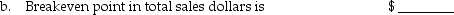 Black Pearl,Inc. ,sells a single product.The company's most recent income statement is given below. Required: d.If sales increase by $50,000,operating income will increase e.To achieve a $40,000 after tax income,given a tax rate of