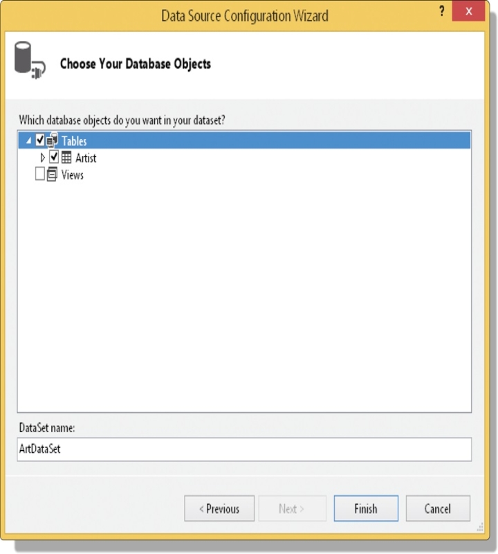 <strong> As shown in the accompanying figure,when you want to select which database objects you want in the DataSet,____ next to the Tables option.</strong> A)hover B)right-click or press-hold C)click the small table icon D)tap or click the checkbox