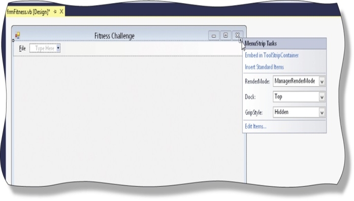 <strong> As shown in the accompanying figure,Visual Basic 2015 contains a(n)____ Tag that allows you to create a full standard menu bar commonly provided in Windows programs.</strong> A)Menu B)Action C)Legend D)Glossary