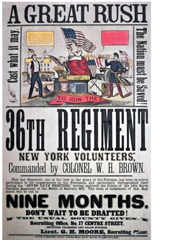 Why might have this federal recruiting poster have exclaimed: Don't wait to be drafted!?