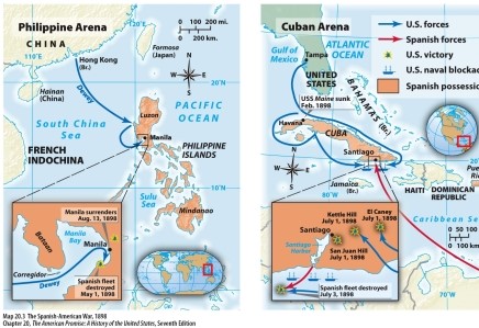<strong>According to Map 20.3: The Spanish-American War,1898,which of the following was a Spanish possession in 1898? </strong> A) The Philippines B) Haiti C) The Dominican Republic D) Formosa
