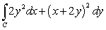 Use Green's Theorem to evaluate the line integral along the contour of the triangle ABD with vertices