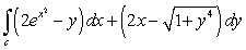 Evaluate the line integral where is the circle oriented in the positive direction.