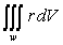 <strong>Let , and w be a region in whose boundary is a closed piecewise smooth surface S. The integral is equal to which of the following?</strong> A) B) C) D) E)