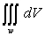 <strong>Let , and w be a region in whose boundary is a closed piecewise smooth surface S. The integral is equal to which of the following?</strong> A) B) C) D) E)