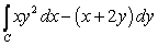 Let be the triangle with vertices at the points and in counterclockwise order. Compute the line integral .