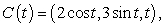 Compute the mass of the curve if the mass density is and are measured in centimeters.