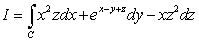 Compute where C is the quarter circle on the plane starting at and ending at