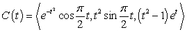 Evaluate where C is the parametric curve from to .