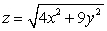 Parametrize the surface first using Cartesian coordinates and then using cylindrical coordinates. Assume x and y take on all real values.