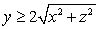Find the surface area of the portion of the sphere satisfying