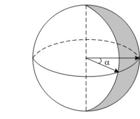 Let where and . Let be a sector of angle in the sphere of radius , centered at the origin and oriented outward. Find .
