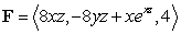 Compute the flux of the vector field through the surface of the portion of the paraboloid with outward-pointing normal.