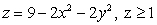 Compute the flux of the vector field through the surface of the portion of the paraboloid with outward-pointing normal.