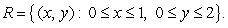Evaluate the double integral of the function over the rectangle