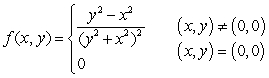 Let be the following function: . a) Compute and . b) Is Fubini's Theorem valid in this case? If not, explain why.