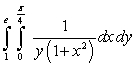 <strong>The value of the integral is which of the following?</strong> A) B) C) D) 1 E) None of the above.
