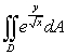 Sketch the region of integration and compute , where is the region enclosed by the parabolas and .