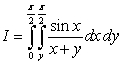 a) Change the order of integration in the integral . b) Evaluate the integral.