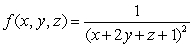 Evaluate where is the region enclosed by the planes , and .