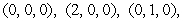 Evaluate the triple integral where is the solid tetrahedron with vertices and .