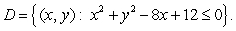 <strong>Let be the region Using polar coordinates for the integral </strong> A) find the limits of . B) find the limits of . C) convert the integral to polar coordinates.
