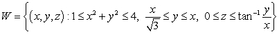 Use cylindrical coordinates to compute the volume of the solid .