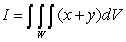 Let , where is the region defined by the inequalities . Use the change of variables formula to determine which of the following is true.