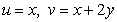 Let D be the region , and let . A) Find the region in the - plane to which is transformed by the mapping . B) Compute the integral using the variables . (Use the convenient order of integration.)